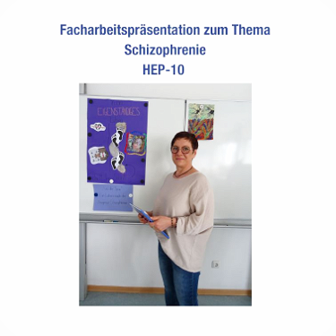 Plakat einer Facharbeitspräsentation